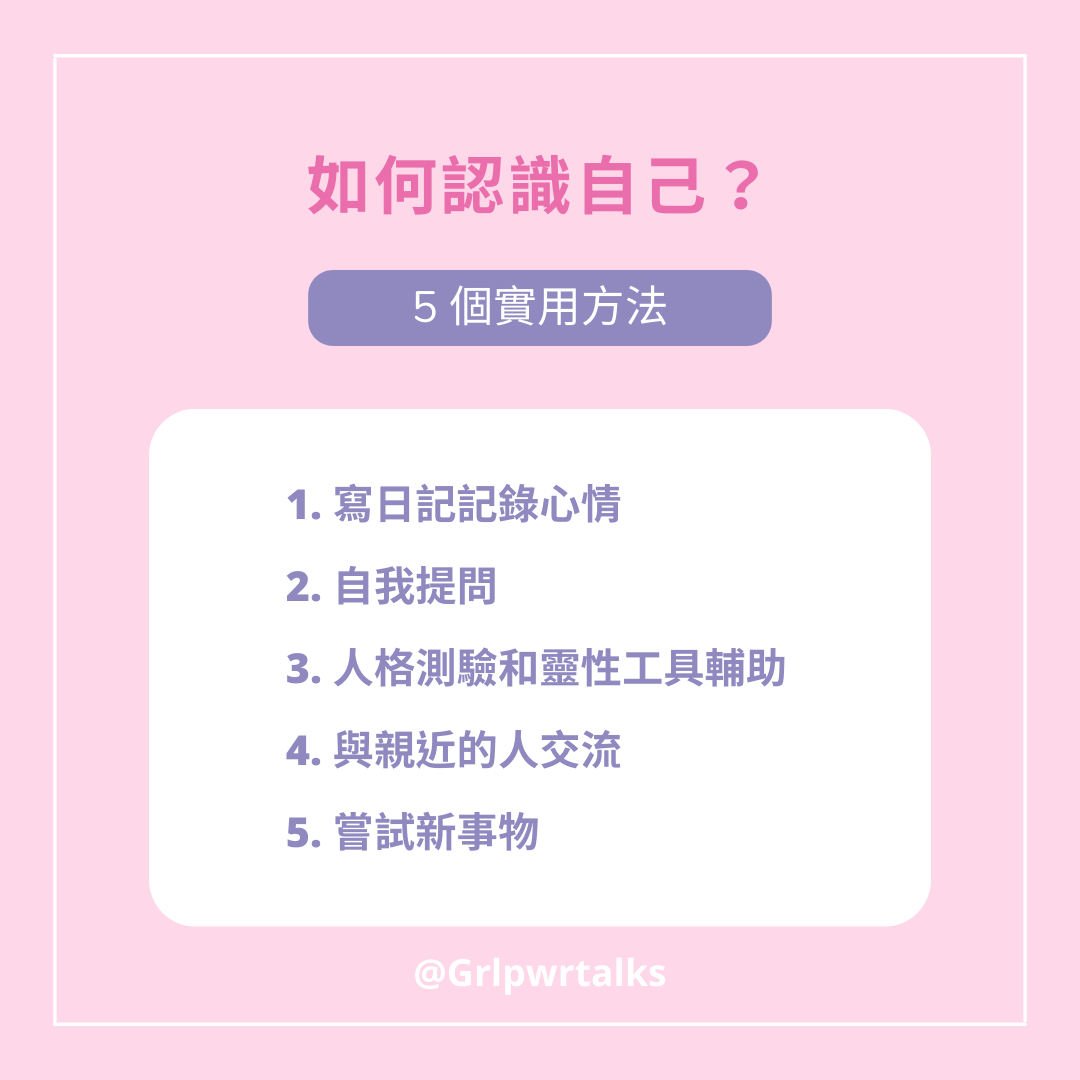 認識自己的方法